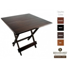 Mesa Dobrável 60X60 de Madeira Para Bar  - Cod: 996